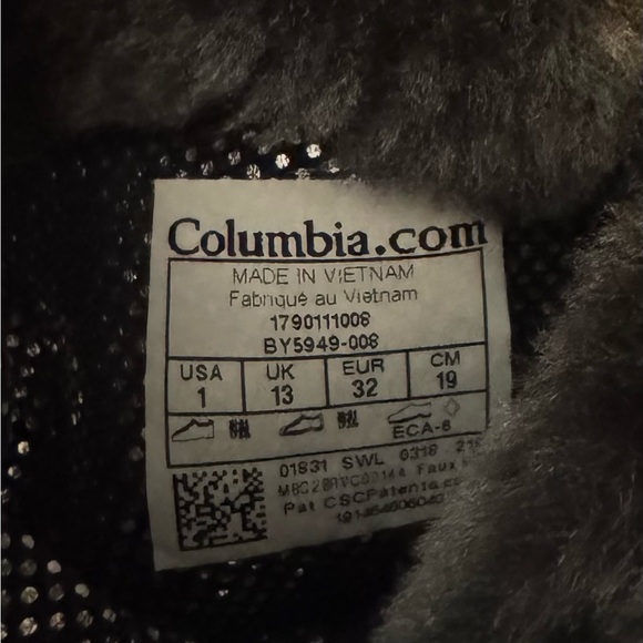 Columbia Youth Minx Mid III Waterproof Omni-Heat Snow Boots Size 1 - Picture 8 of 8